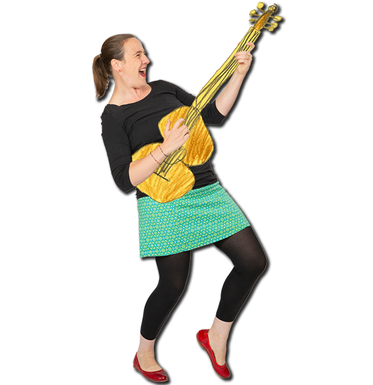 Ingrid spielt Gitarre