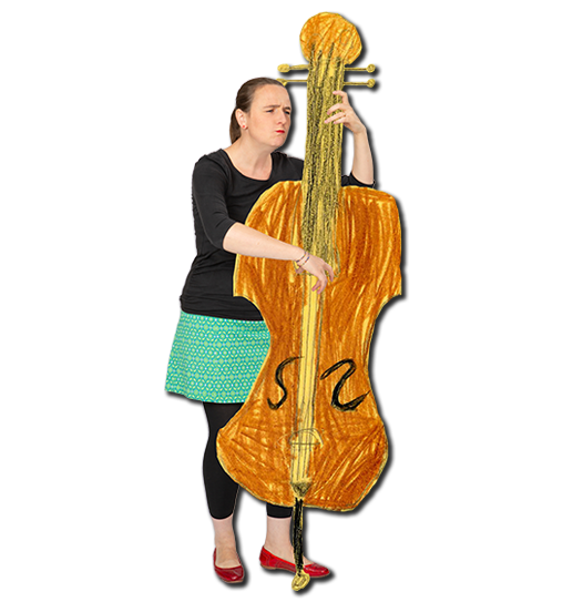 Ingrid mit Kontrabass